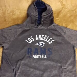 NFL TEAM Los Angeles Rams Fanatics Gray Hoodie Men's L No Defects No Stains